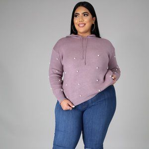 NWT Sweater with Pearls